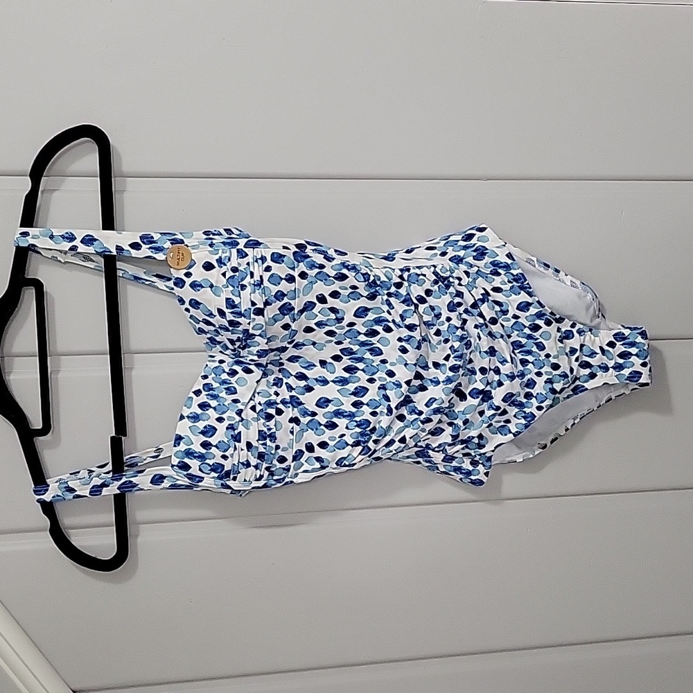 Niptuck Swim Blue Petal One Piece Swimsuit New Without Tags